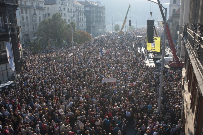A Gondnokok köztük is jártak - Milla-tüntetés 2012. október 23-án
