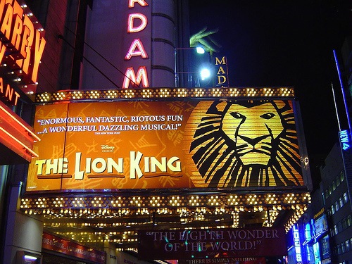 Az oroszlánkirály a New York-i Broadway-n