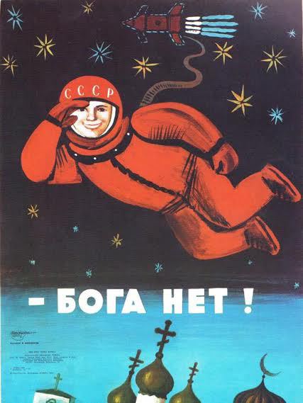 Nincs isten! (szovjet propagandaplakát) Miért ne lenne?! (Ivanyos Ambrus)